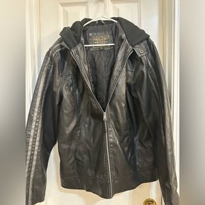 Men’s faux leather jacket. Good condition, size medium.